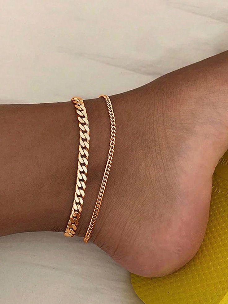 Double Layered uniquely Designed anklets