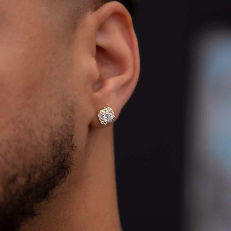 Micro clustered diamond earrings